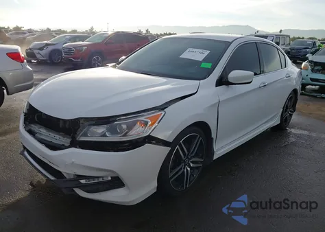 2016 Honda Accord Sport z USA, uszkodzony, nr VIN 1HGCR2F55GA247473